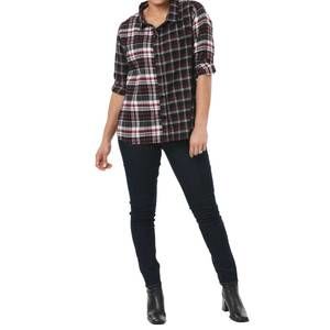NEW TULIP CLOTHING mckay top in multi flannel